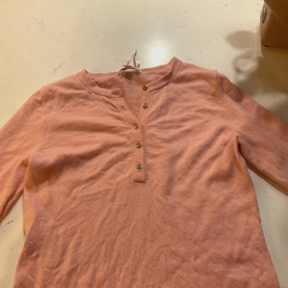 Pink button long sleeve shirt